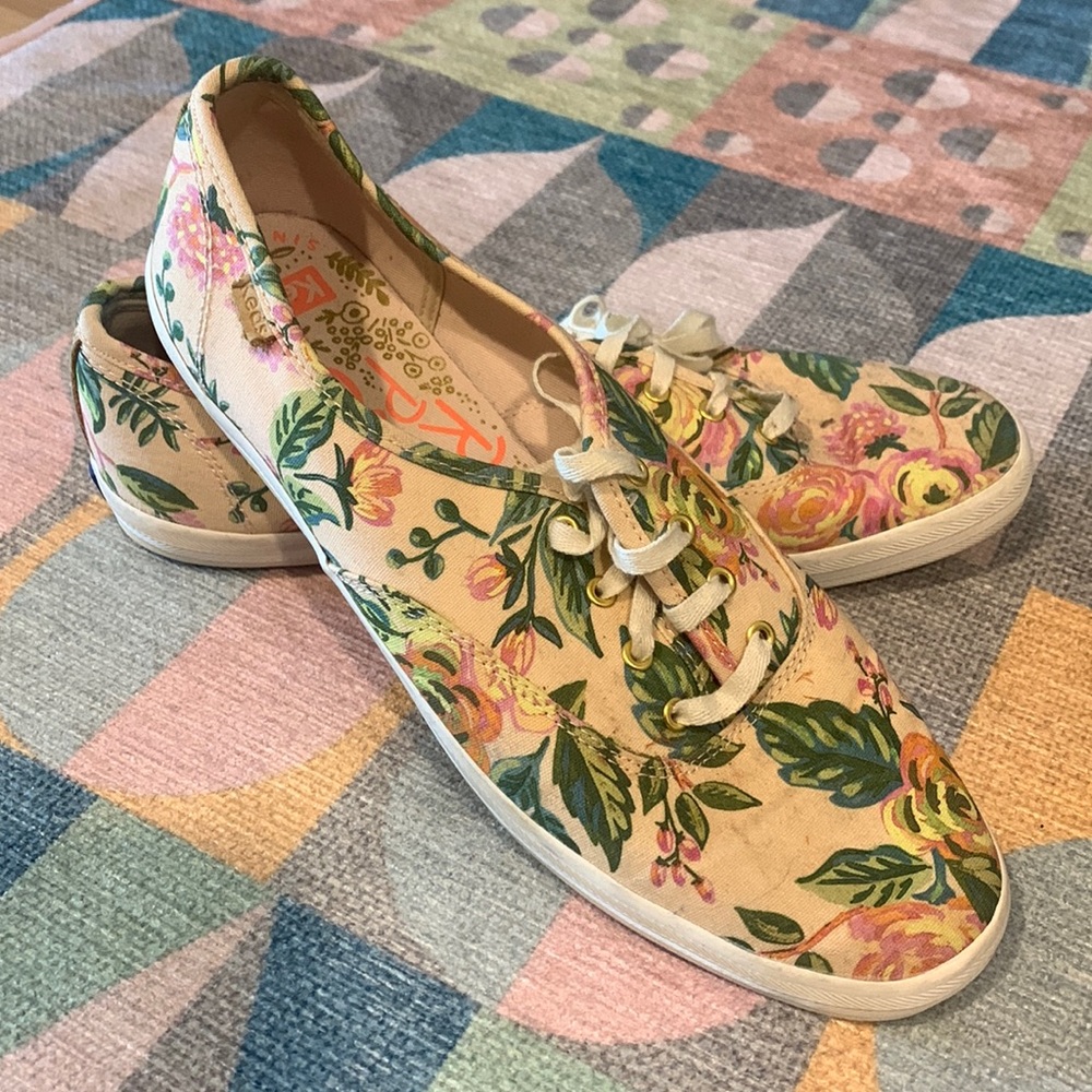 Women's Keds x Rifle Paper Co.  Champions in pink floral